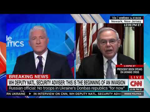 Menendez Joins CNN's John King to Discuss Latest on Russia and Ukraine
