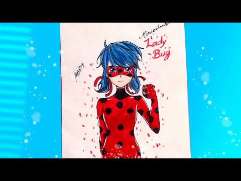 Drawing of Miraculous Ladybug in Anime version | How to draw Miraculous  Ladybug | Miraculous Ladybug - YouTube