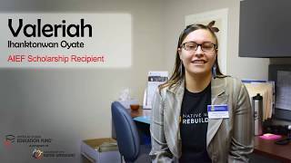 American Indian Education Fund Scholarship Recipient: Valeria