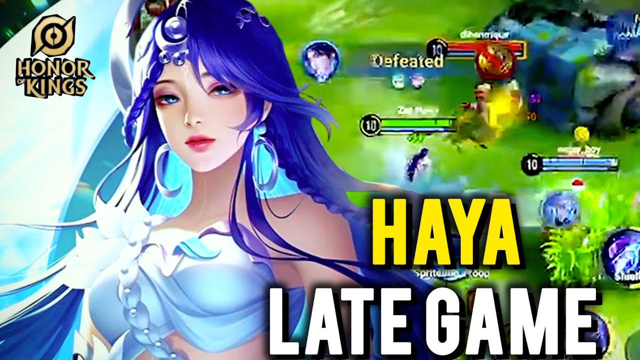 S!! HAYA LATE GAME!! HOK: HAYA GAMEPLAY IN MID LANE | HONOR OF KINGS | ZAY HOK