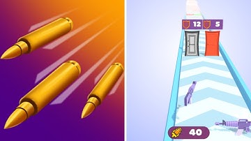 Bullet Runner 🔫🎯🌠 Gameplay iOS - Stacking Bullets