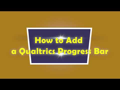 How to add a progress bar to your Qualtrics survey
