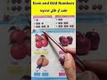 Even and Odd Numbers in Pashto #mathtricks #learning #pashto #maths #reels