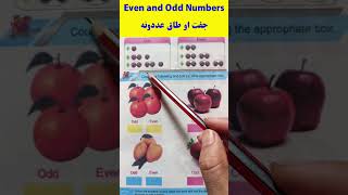 Even and Odd Numbers in Pashto #mathtricks #learning #pashto #maths #reels