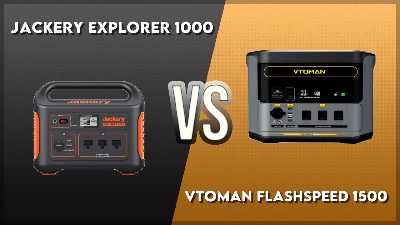 Jackery Explorer 1000 vs Vtoman FlashSpeed 1500 Technical Comparison