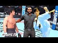 PS5| Bruce Lee vs. Karate Woman  White Master (EA Sports UFC 5)