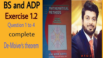 Mathematical Methods by S.M Yusuf, Ch 1, Exercise 1.2, Question 1 to 4.