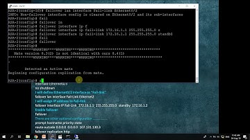 Cisco ASA 5510 Active Standby Failover tutorial