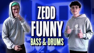 🔵 BASS/DRUM COVER: Zedd & Jasmine Thompson - Funny (w. Samuel Ledet)