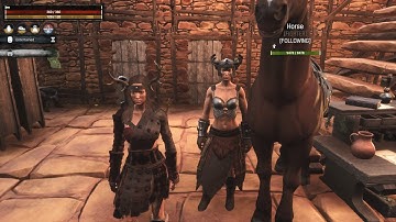 Conan exiles Ps5 official PVE server- trying out dungeons