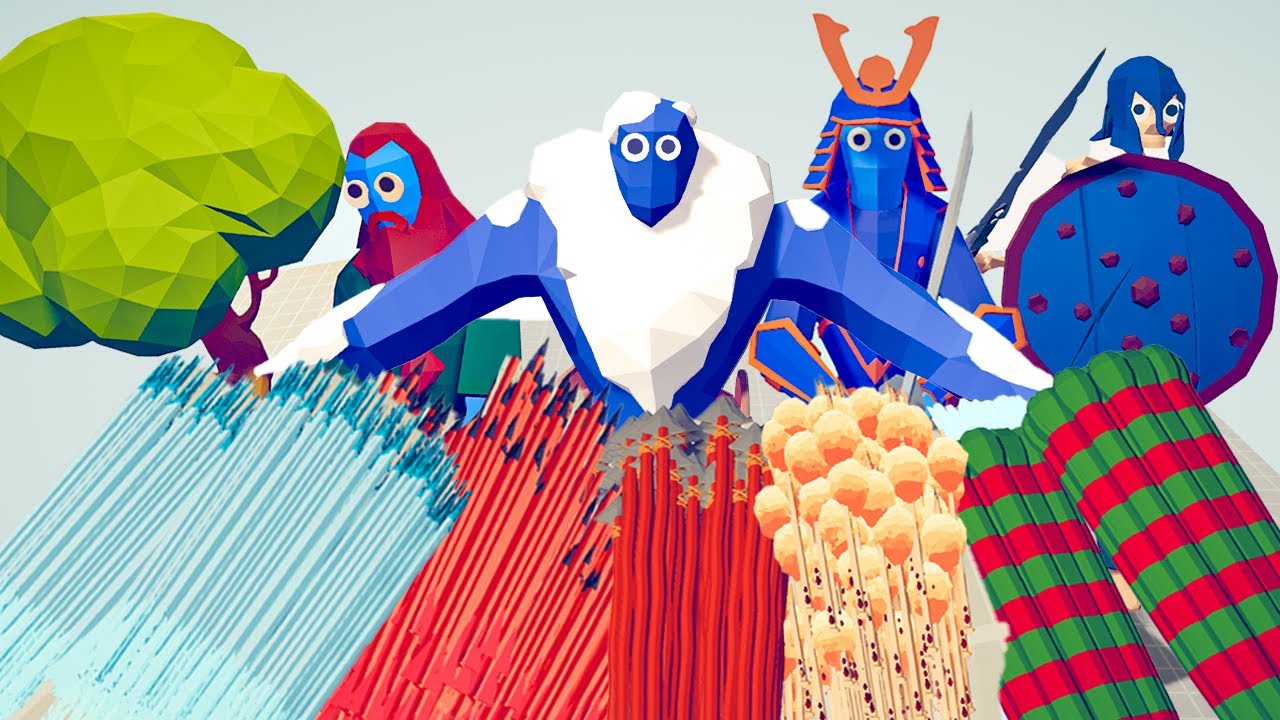 4x GIANT 👹 Vs 🏹 EVERY GOD / Totally Accurate Battle Simulator ( TABS )