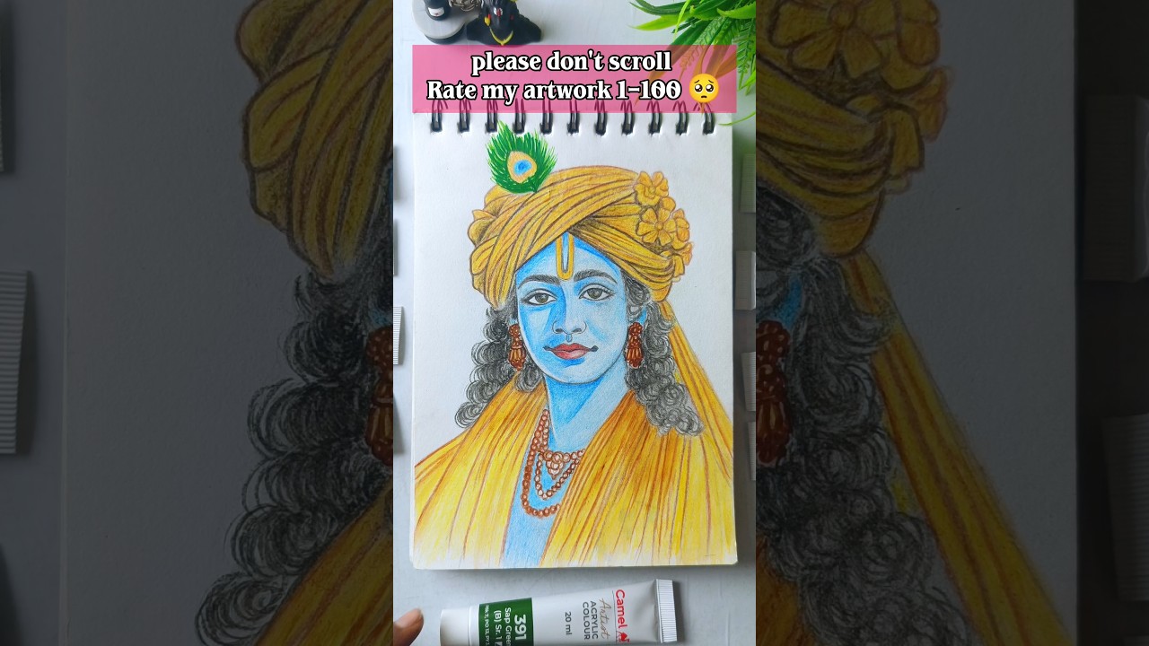 Lord krishna drawing...😍 