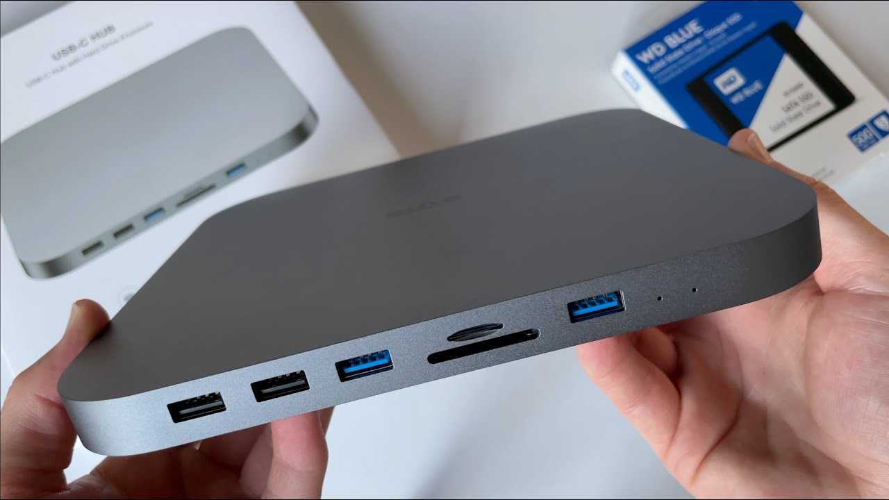 Mac Mini USB C Hub Unboxing & SSD Installation - YouTube