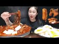 요리먹방:) 등갈비가 있었는데요😯 없었습니다..🤤 입에서 사르르 녹아 없어지는 매운🥵 등갈비 🔥실비 파김치찜🔥 먹방 spicy kimchi jjim mukbang 매운음식먹방
