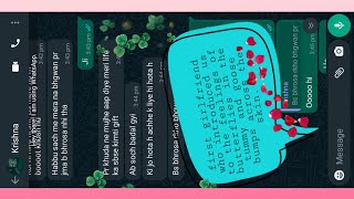 Love what's app chat || emotional chat how to chat with gf on whatsapp, how to impress screenshot 1
