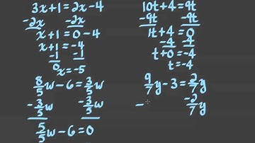 Algebra Help - How to Solve Equations by Moving Terms 1.3b
