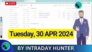 Live Intraday Trade | Bank nifty Option Trading by Intraday Hunter | 30 April 2024