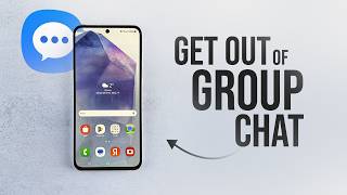 How to Get Out of a Group Chat on Android (tutorial)