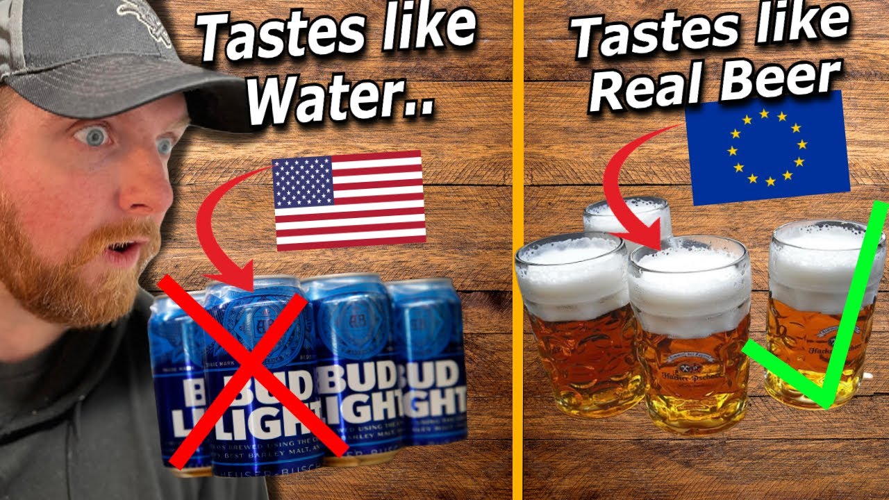 American Reacts to Why American Beer Tastes Like Water.. - YouTube
