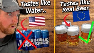 American Reacts to Why American Beer Tastes Like Water..