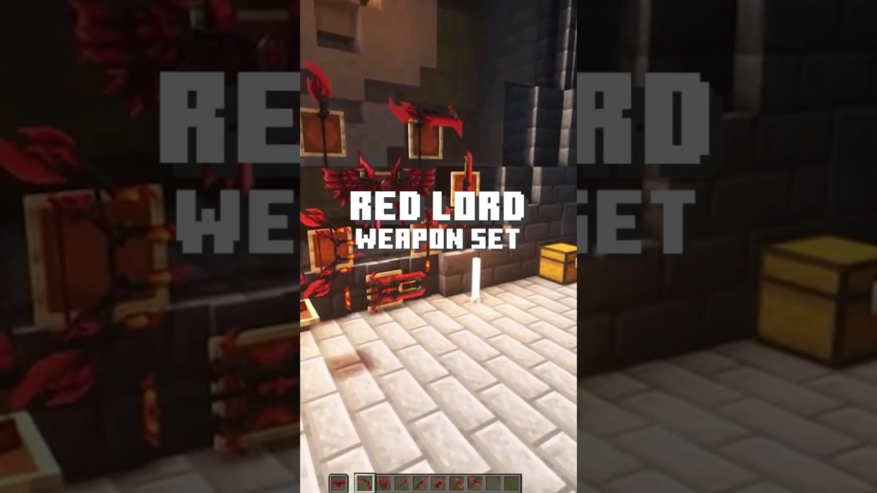 Red Lord Weapon Set | Minecraft Tools & Weapons
