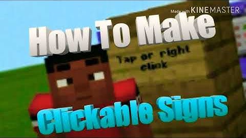 How To Make Clickable Signs In Minecraft 😲