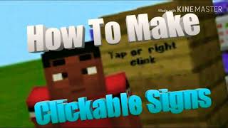 How To Make Clickable Signs In Minecraft 😲