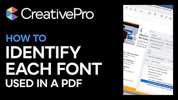 Acrobat: How to Identify All Fonts Used in a PDF (Video Tutorial)