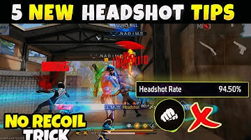 5 Easy Tricks for 90% Headshot rate (beginner/ intermediate) 2024- freefire