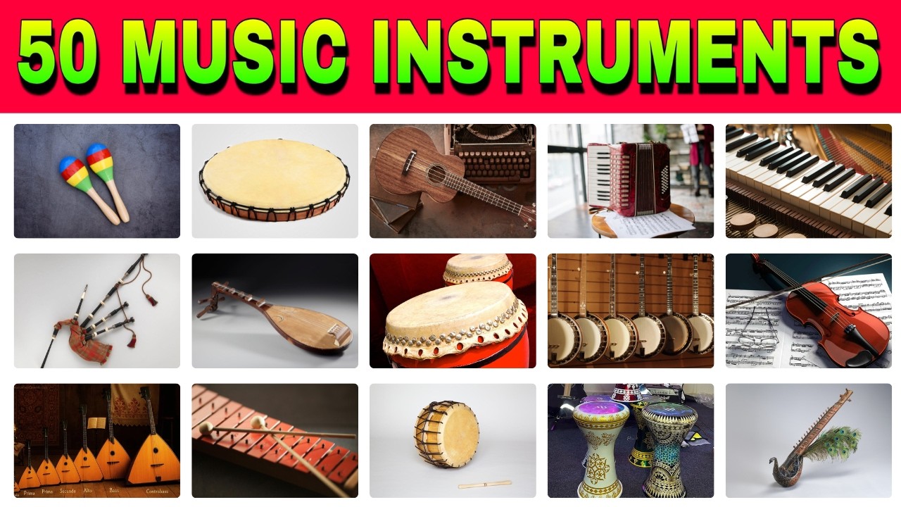 List Of Musical Instruments | 50 Musical Instruments Name in English ...