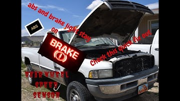 Rear wheel speed sensor install