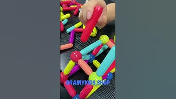 🧩🧠 Magnetic Building Blocks Every Kid Needs!🚀 STEAM education included & bursting with creativity!