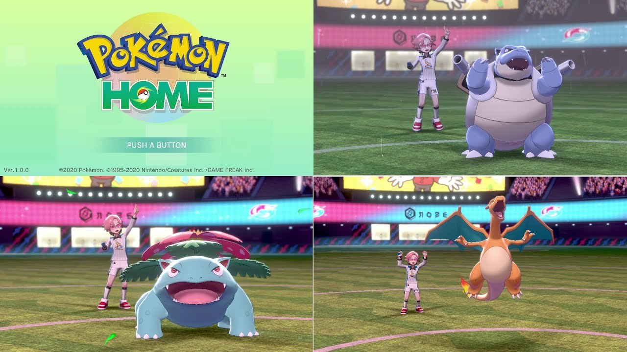 ポケモンホーム Pokemon Home 解禁 ピカブイから移行 初代御三家勢ぞろい ポケモン剣盾 ソード シールド Pokemon Sword And Shield Youtube