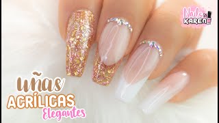 UÑAS con ACRÍLICOS y GLITTER | MUY ELEGANTES - thptnganamst.edu.vn