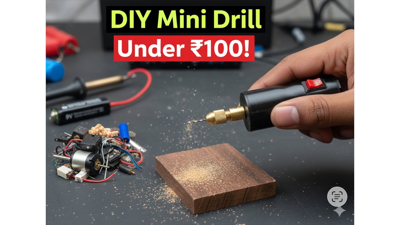 How to Make a Mini Drilling Machine at Home | Easy DIY Project - YouTube