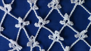 Irish Crochet Basics, Triple Picot ground