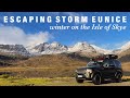 ESCAPING STORM EUNICE! Travelling Scotland in our Land Rover Discovery 3 | Isle of Skye, Torridon