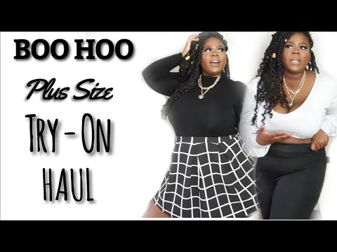 HUGE BOO HOO TRY ON HAUL!!!| PLUS SIZE - YouTube