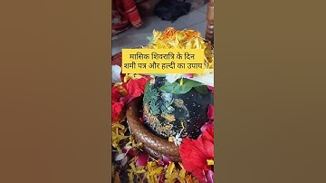 मासिक शिवरात्रि के दिन प्रदोष काल में शमी पत्र और हल्दी का उपाय #pradeepmishra #mahadev #shiv