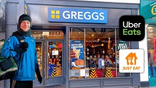 People Order Greggs at 7am?! Early Morning Shift for Uber Eats & Just Eat!