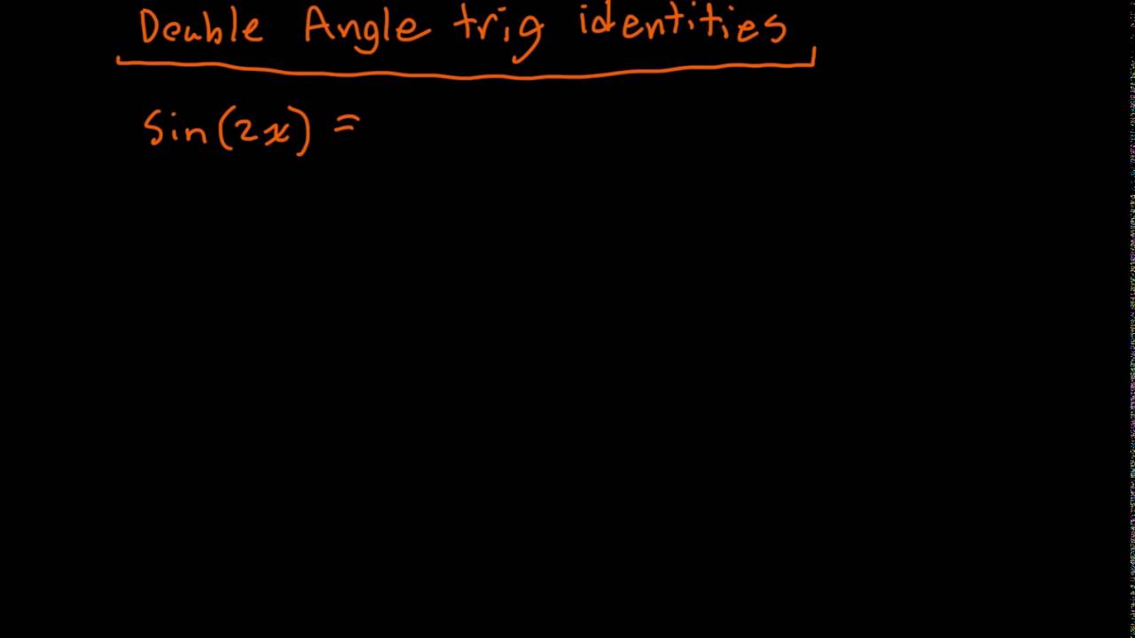 Sine Double Angle Identity