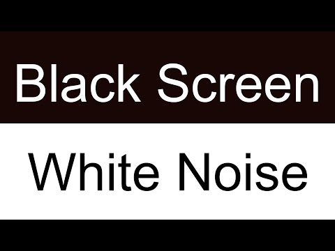10 Hours White Noise Black Screen