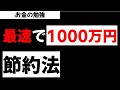 最速で1000万円を貯める節約法！なかなか節約できない人向け！お金の勉強 草食系投資家LoK