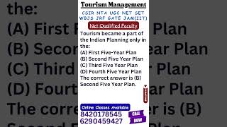 UGC NET Tourism Management I Net Qualified Faculty I Online Class Available #tourism #jrf #shorts
