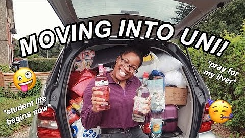 MOVING INTO UNI! *first time seeing my halls & little flat/room tour*