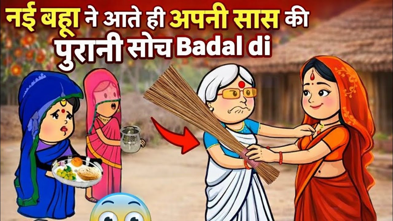 नई बहू ने अपनी बूढ़ी सास की पुरानी सोच बदल दी 😲 #awadhicomedy 