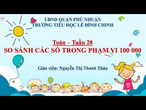 Tuần 28 | Toán | So sánh các số trong phạm vi 100 000