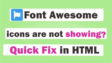 Font Awesome icons are not showing| CDN links which solve your Problem