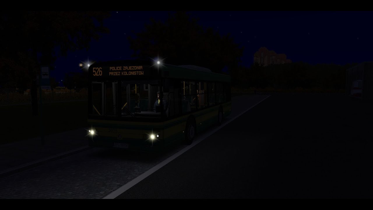 OMSI 2 Fiktiv Szczecin v.2.11 Solbus SM10 3d linia 526 *Linia nocna w Szczecinie*
