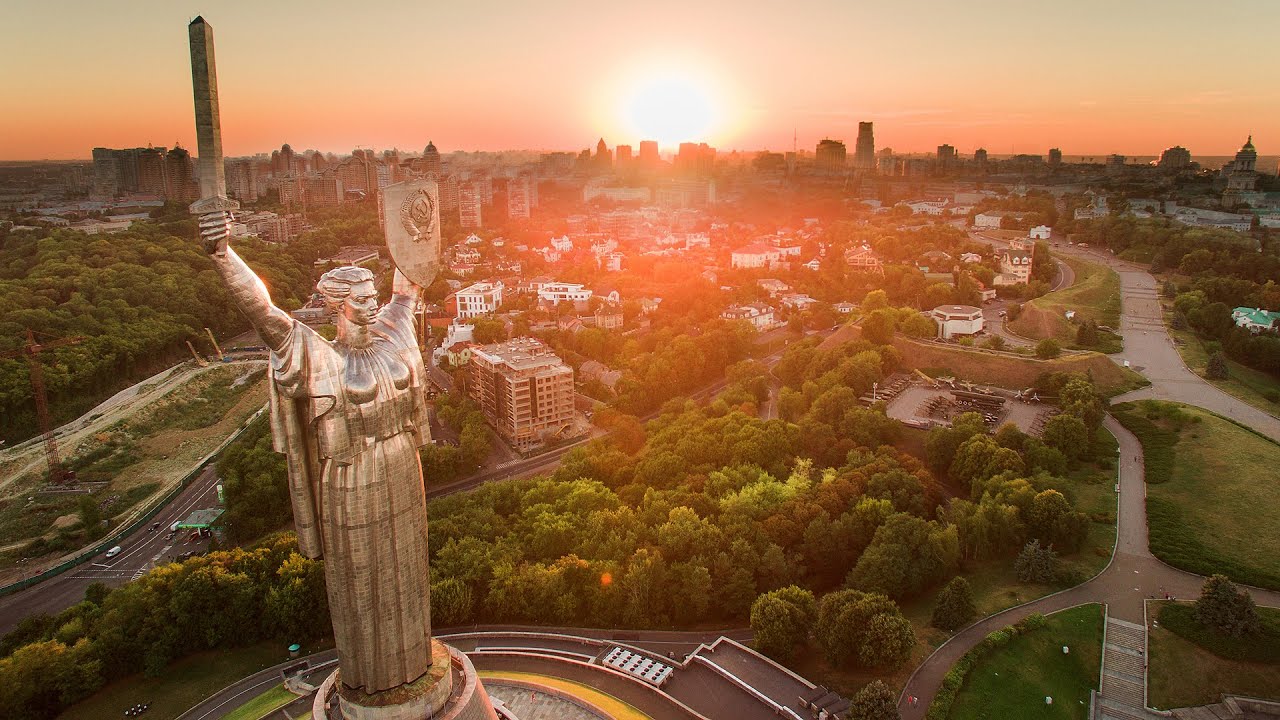 KYIV from drone YouTube